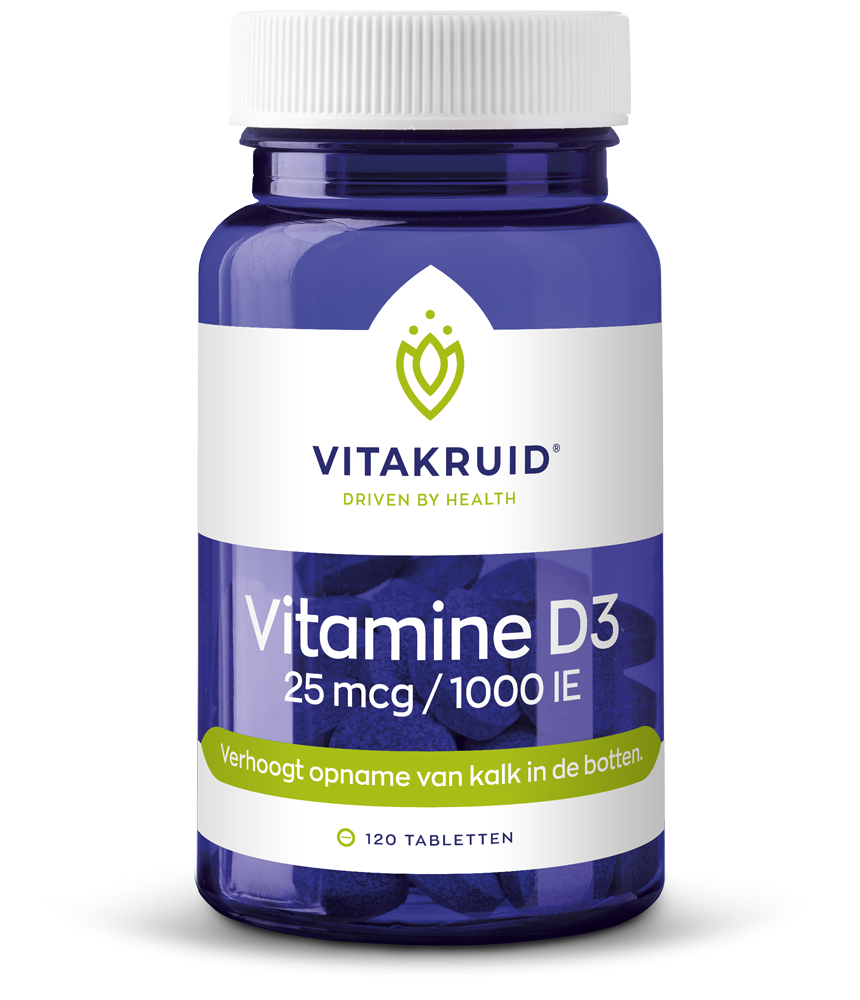 Excentriek Dicteren recorder Vitamine D3 25 mcg, voor een gezonde vitamine D inname - Vitakruid